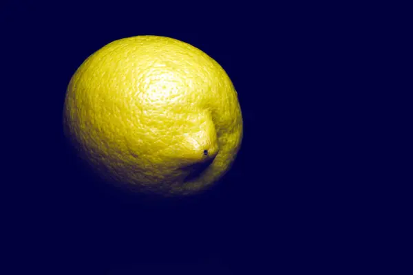 Färsk Saftig Gul Snooty Citron Svart Bakgrund — Stockfoto