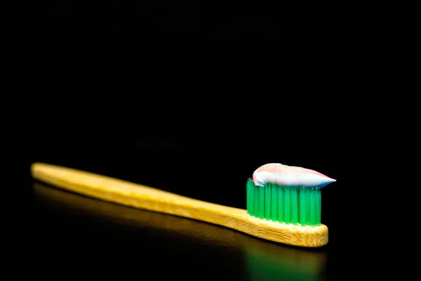 Dental Oral Care Products Hygiene Teeth Oral Cavity Wood Toothbrush — Stock Photo, Image