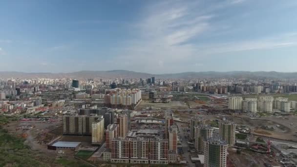 Plan Drone Aérien Découverte Capitole Ulaanbaatar Dans Ville Mongolia Dans — Video