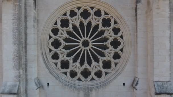 Drone Bliski Widok Kościoła Świętego Rocha Montpellier Rozetki Globalnego Widoku — Wideo stockowe