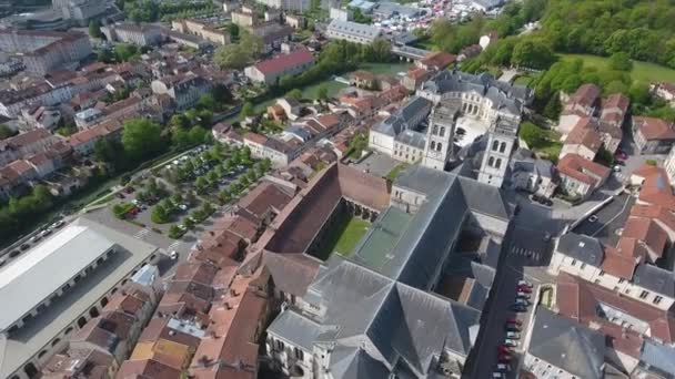 Vliegen Kathedraal Een Romeinse Katholieke Kerk Lotharingen Frankrijk — Stockvideo