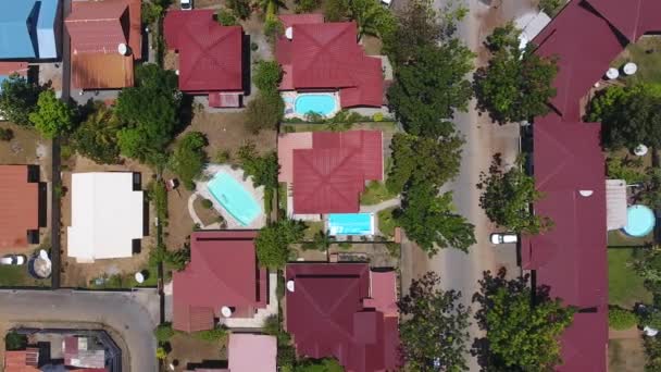 Környék Saját Medencével Kourou Község Francia Guiana Légi Kilátás — Stock videók