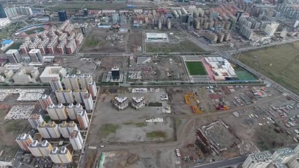 モンゴルの首都ロに中流階級を建設する — ストック動画