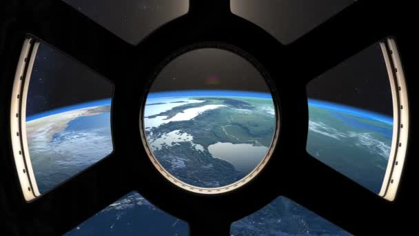 从国际空间站看到日落 — 图库视频影像