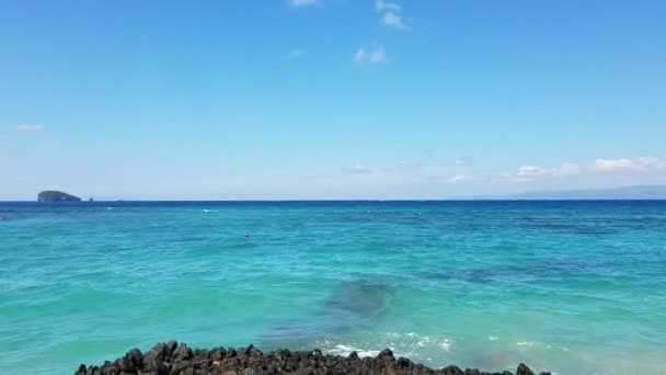 Der Indische Ozean Der Küste Eines Candidasa Beach Resort Bali — Stockvideo