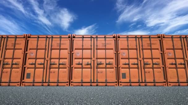 Apertura Porte Container — Video Stock