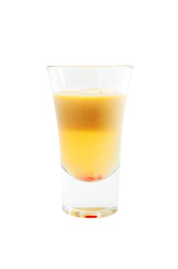 Shot kokteyl izole üzerinde beyaz arka plan dilimlenmiş