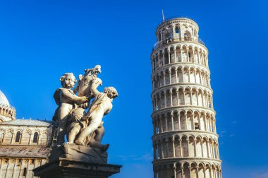 Pisa, İtalya. Eğik Kulesi olan Pisa Katedrali