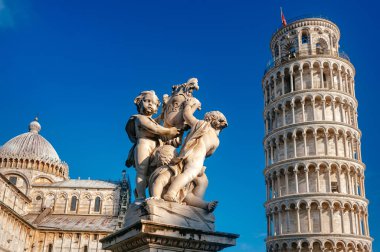 Pisa, İtalya. Eğik Kulesi olan Pisa Katedrali