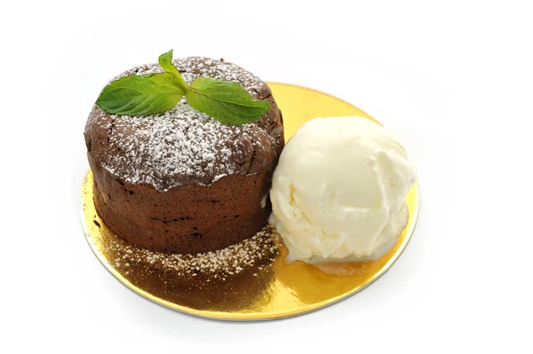 Sweet Cake Isolated White Background Luxury Sweets Restaurant Menu — Stock Photo, Image