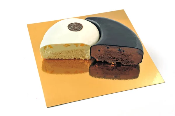 Sweet Cake Isolated White Background Luxury Sweets Restaurant Menu — Stock Photo, Image