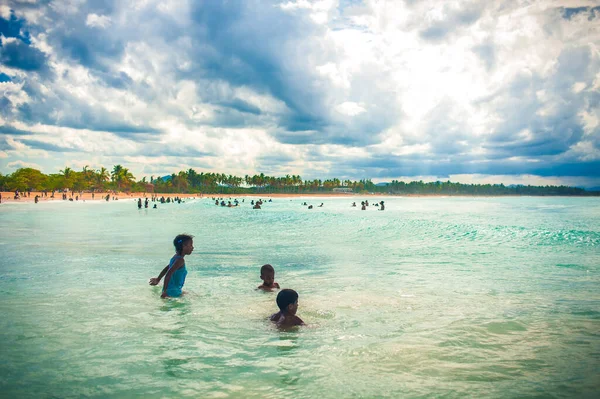 Тропический Рай Доминиканская Республика Сейшельские Острова Карибский Бассейн Маврикий Филиппины — стоковое фото