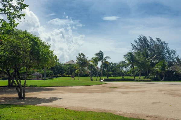 Tropik Cennet Dominik Cumhuriyeti Seyşeller Karayipler Mauritius Filipinler Bahamalar Yeşil — Stok fotoğraf