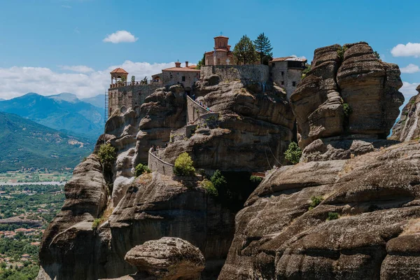 Gran Monasterio Varlaam Roca Alta Meteora Tesalia Grecia — Foto de Stock