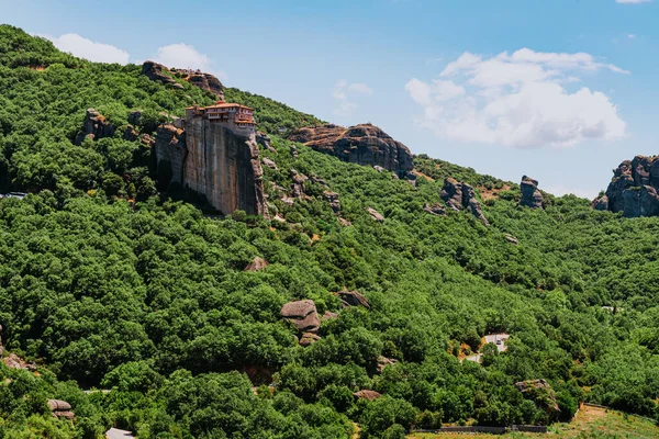 Wielki Klasztor Varlaam Wysokiej Skale Meteorze Tesalia Grecja — Zdjęcie stockowe