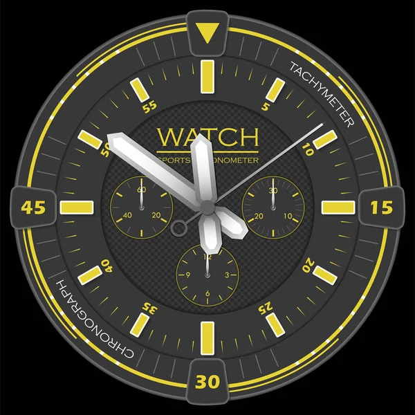Regarder chronomètre de sport — Image vectorielle