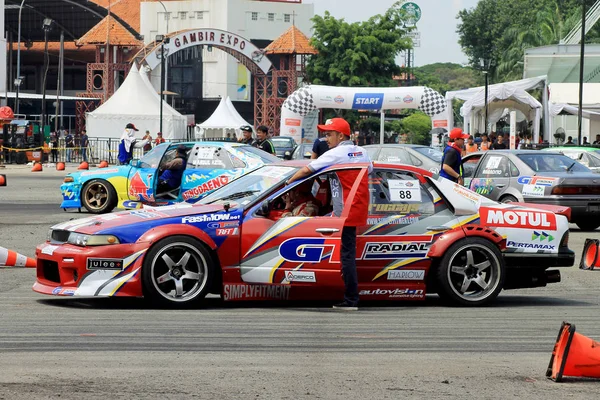 Drift Race: Drift Teilnehmer Autos — Stockfoto