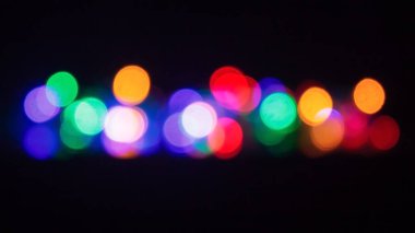 Renkli LED lambaların bulanık ışıkları nesnesi.