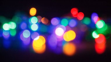 Renkli LED lambaların bulanık ışıkları nesnesi.