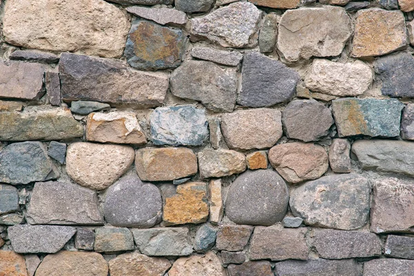 Masonry Ancient Wall Consists Regular Shaped Stone Blocks — Stock Photo, Image