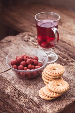 kurabiye plaka ve çay