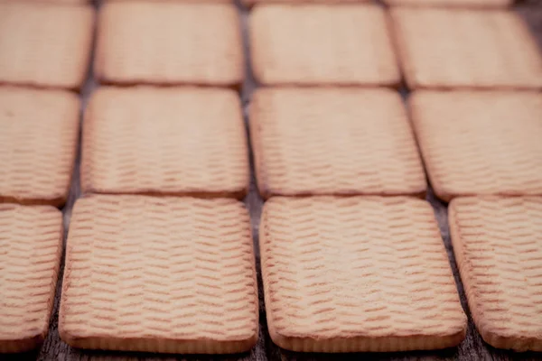 Galletas cuadradas caseras — Foto de Stock