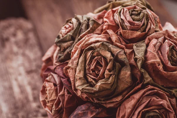 Rosas secas de papel — Foto de Stock