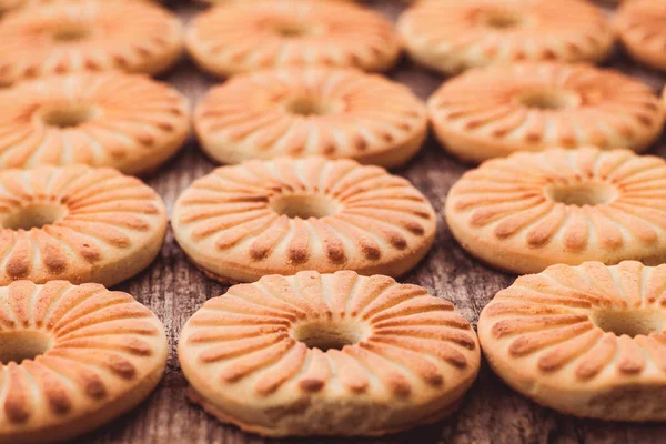 Zelfgemaakte ronde koekjes — Stockfoto