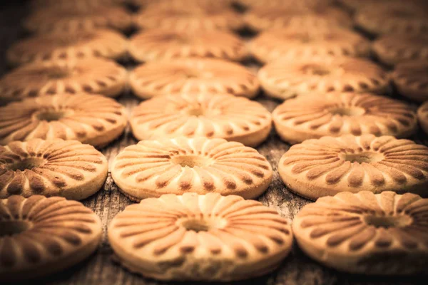 Homemade round biscuits — Stock Photo, Image