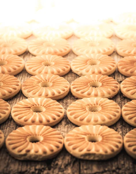 Homemade round biscuits — Stock Photo, Image