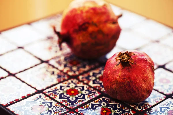 Ripe sweet pomegranates — Stock Photo, Image