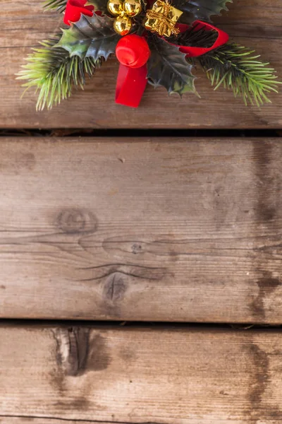 Větev stromu jedle s vánoční dekorace — Stock fotografie