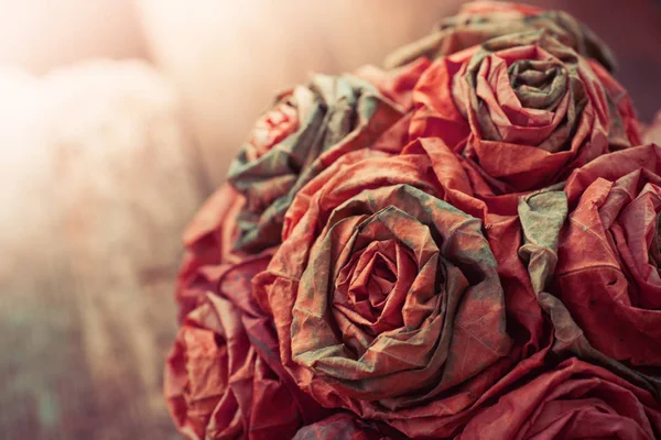 Suchý papír růže — Stock fotografie