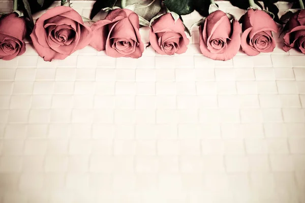 Close-up van roze bloemen — Stockfoto