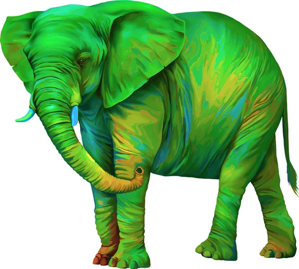 Illustration av afrikansk elefant — Stockfoto