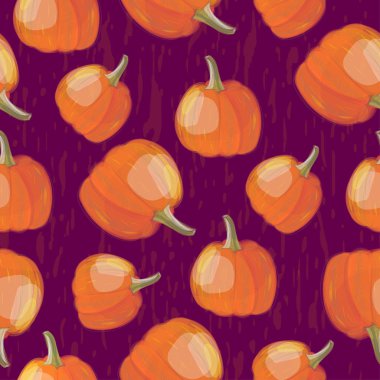 Kabak ile renkli mevsimlik seamless modeli