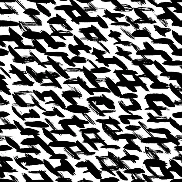 インク手の描かれた抽象的なシームレス パターン — ストックベクタ