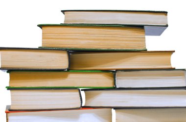 Kalın kitap yığını