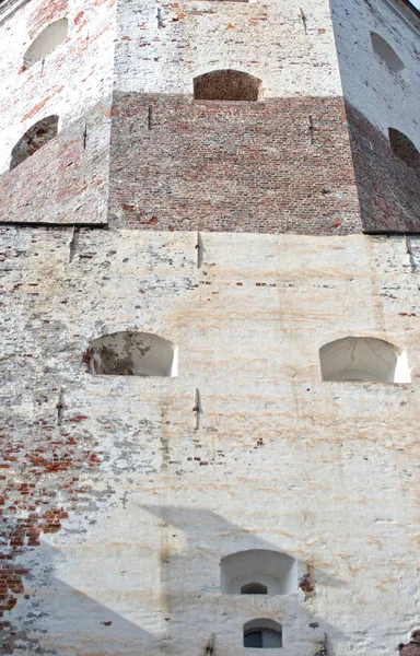 Каменная Стена Башни Средневекового Замка — стоковое фото