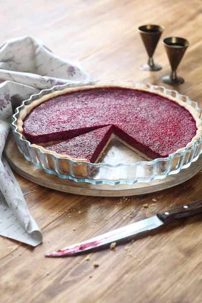 Rustikale Beerentorte — Stockfoto