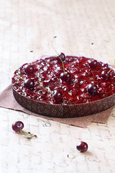 Cherry Tirol Tart — Zdjęcie stockowe
