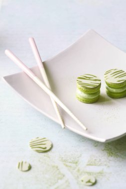 Matcha Yuzu Macarons ters