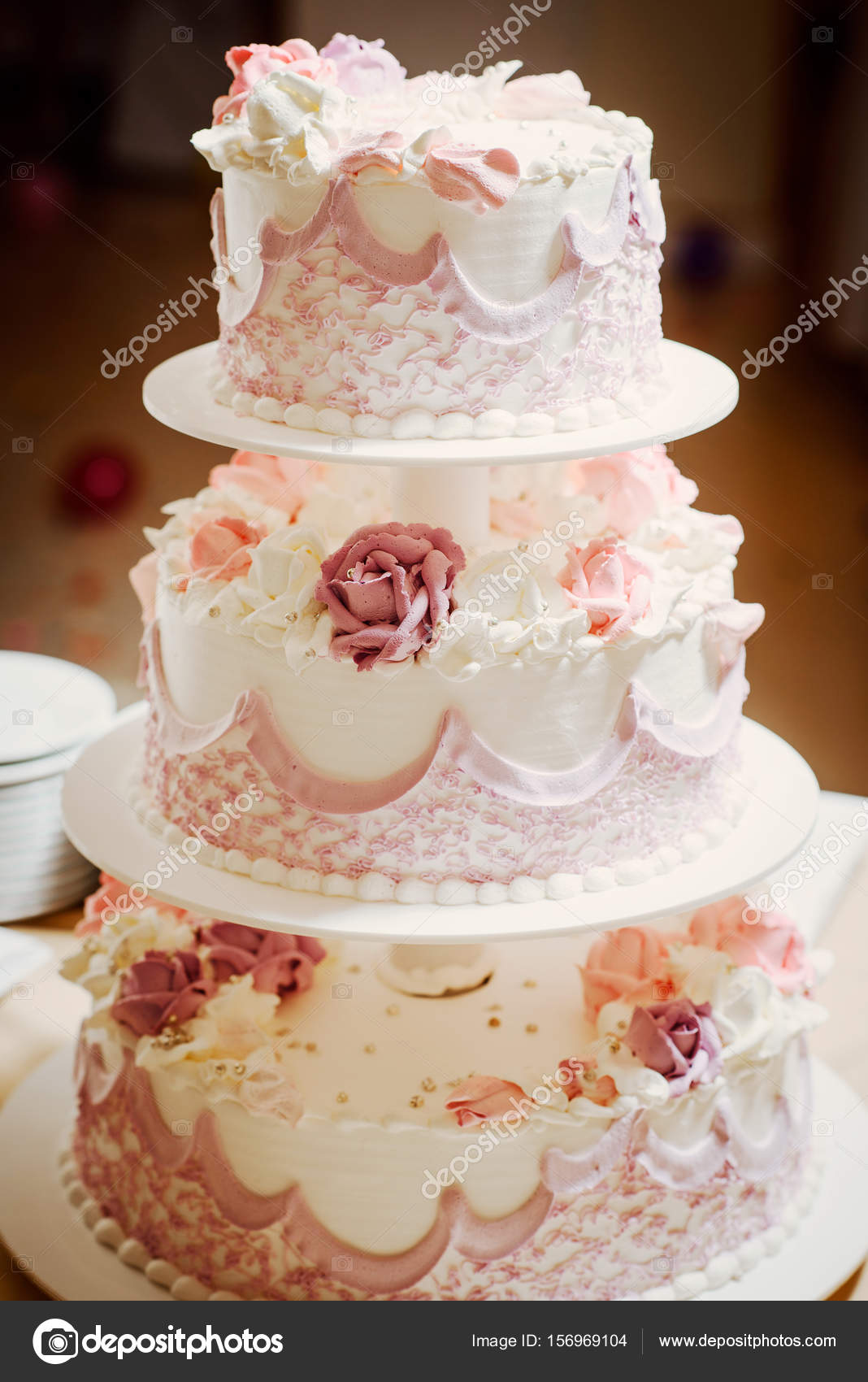 Beautiful Wedding Cake Stock Photo By C Shmelevanatalie