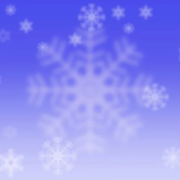 Burred Snowflake on Colorful Background. — Stock Photo, Image