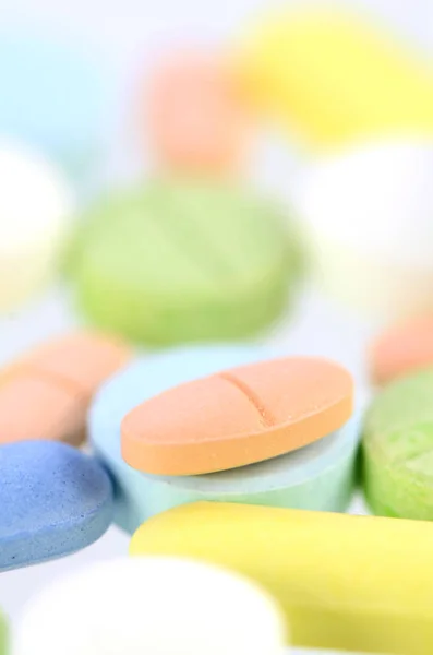 Sfondo farmacia, modello Medicina in tono pastello . — Foto Stock