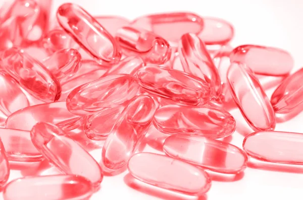 Dietary supplement in soft gelatin capsule. — Stock Photo, Image