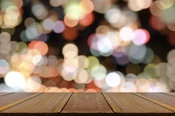 Perspektif counter arka plan ile lihgt bokeh.