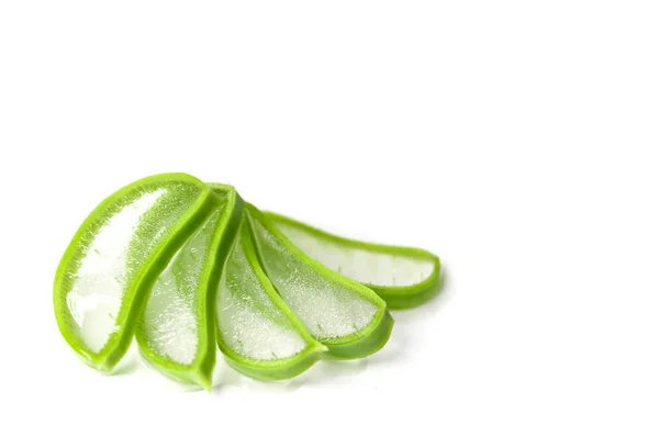 Slice Aloe Vera une phytothérapie très utile pour les soins de la peau et — Photo