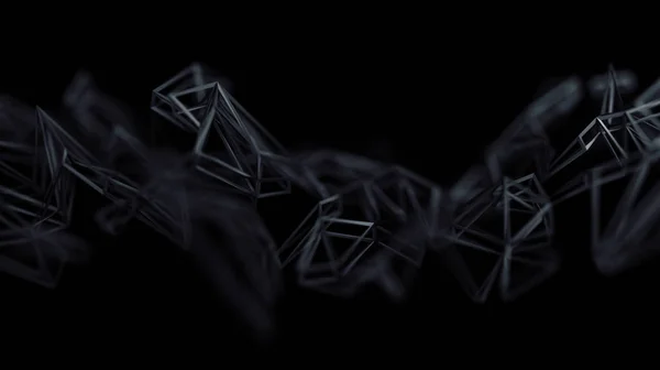 Абстрактне 3D рендерингу багатокутної форми . — стокове фото