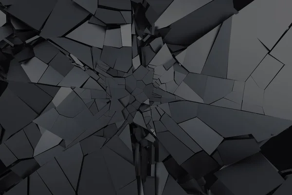 Abstract 3D Rendering of Cracked Surface. — Stock Photo, Image